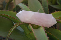 Polished Gemmy Double Terminated Rose Quartz Points x 4 From Ambatondrazaka, Madagascar