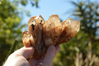 Natural Cascading White Phantom Smokey Quartz Clusters  x 6 From Luena, Congo - TopRock