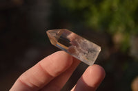 Polished Wispy Phantom Smokey Quartz Points x 35 From Madagascar