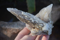 Natural Drusy Quartz Coated Calcite Crystal Specimens  x 6 From Alberts Mountain, Lesotho - Toprock Gemstones and Minerals 