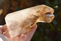 Polished Gorgeous Pair Of Smokey Window Sceptre Quartz Crystals x 2 From Ankazobe, Madagascar - TopRock