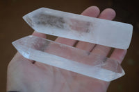 Polished Large Clear Quartz Points x 6 From Madagascar