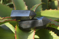 Polished Black Basalt Points  x 12 From Antsirabe, Madagascar