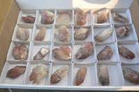 Natural Red Hematoid Quartz Specimens x 24 From Karoi, Zimbabwe