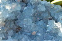 Natural Blue Celestite Cluster With Large Cubic Crystals x 1 From Sakoany, Madagascar - TopRock