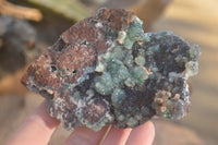 Natural Drusy Coated Ball Malachite On Dolomite Specimens  x 2 From Likasi, Congo