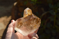 Polished Gorgeous Pair Of Smokey Window Sceptre Quartz Crystals x 2 From Ankazobe, Madagascar - TopRock