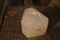 Polished Extra Large Rainbow Veil Quartz Point x 1 From Madagascar