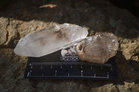 Natural Clear Amethyst & Smokey Brandberg Quartz Crystals x 12 From Brandberg, Namibia