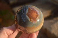 Polished  Polychrome / Picasso Jasper Spheres  x 3 From Madagascar