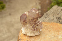 Natural Red Hematoid Phantom Quartz Crystals  x 4 From Karoi, Zimbabwe - TopRock