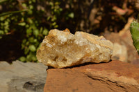 Natural Golden Limonite / Lemonite Quartz Clusters  x 12 From Solwezi, Zambia - TopRock