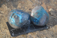 Polished Blue Shattuckite Free Forms  x 12 From Kaokoveld, Namibia - Toprock Gemstones and Minerals 