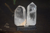 Polished Large Clear Quartz Points x 6 From Madagascar