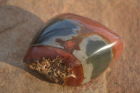 Polished One Side Polished Polychrome Jasper Nodules  x 12 From Madagascar - Toprock Gemstones and Minerals 