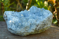 Natural Blue Celestite Cluster With Large Cubic Crystals x 1 From Sakoany, Madagascar - TopRock