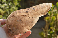 Polished Gorgeous Pair Of Smokey Window Sceptre Quartz Crystals x 2 From Ankazobe, Madagascar - TopRock