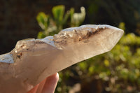 Polished Gorgeous Pair Of Smokey Window Sceptre Quartz Crystals x 2 From Ankazobe, Madagascar - TopRock