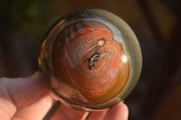 Polished  Polychrome / Picasso Jasper Spheres  x 3 From Madagascar