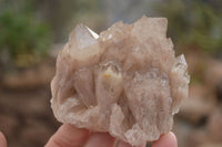 Natural Cascading Smokey Quartz Clusters x 3 From Luena, Congo