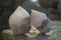 Natural Smokey Hematoid Quartz Crystals  x 12 From Madagascar