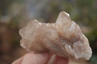 Natural Cascading Smokey Quartz Clusters x 3 From Luena, Congo