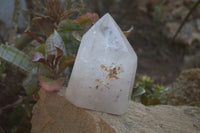 Polished Extra Large Rainbow Veil Quartz Point x 1 From Madagascar