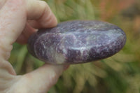 Polished Purple Lepidolite Standing Free Forms  x 6 From Madagascar