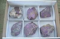 Natural Metallic Purpurite Cobbed Specimens  x 6 From Erongo, Namibia - Toprock Gemstones and Minerals 