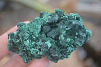 Natural Chatoyant Silky Malachite Specimens  x 6 From Congo - Toprock Gemstones and Minerals 