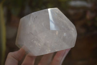 Polished Extra Large Rainbow Veil Quartz Point x 1 From Madagascar