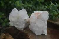 Natural White Spirit Cactus Quartz Clusters  x 6 From Boekenhouthoek, South Africa - Toprock Gemstones and Minerals 