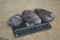 Natural Large Smokey Amethyst / Window Amethyst Crystals  x 12 From Chiredzi, Zimbabwe - Toprock Gemstones and Minerals 