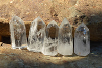 Polished Clear Quartz Crystal Points x 24 From Madagascar - TopRock