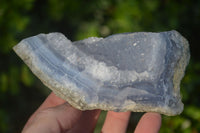 Natural Blue Lace Agate Geode Specimens  x 9 From Nsanje, Malawi - Toprock Gemstones and Minerals 