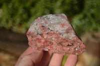 Natural Rough Red Rhodonite Specimens x 4 From Zimbabwe