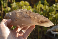 Polished Gorgeous Pair Of Smokey Window Sceptre Quartz Crystals x 2 From Ankazobe, Madagascar - TopRock