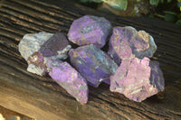 Natural Metallic Purpurite Cobbed Specimens  x 6 From Erongo, Namibia - Toprock Gemstones and Minerals 