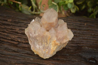 Natural Cascading Smokey Quartz Clusters x 3 From Luena, Congo