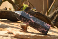 Polished Pink & Black Rhodonite Points  x 2 From Ambindavato, Madagascar - TopRock