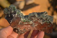 Natural Drusy Coated Ball Malachite On Dolomite Specimens  x 3 From Likasi, Congo