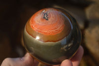 Polished  Polychrome / Picasso Jasper Spheres  x 3 From Madagascar