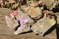 Natural Rough Stichtite & Serpentine Cobbed Specimens  x 5 From Barberton, South Africa - TopRock