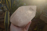 Polished Extra Large Rainbow Veil Quartz Point x 1 From Madagascar