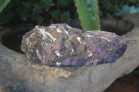 Natural Rough Metallic Purpurite Specimens  x 3 From Erongo, Namibia - Toprock Gemstones and Minerals 