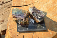 Natural Stone Sealed Watermelon Fluorite Cobbed Pieces  x 15 From Uis, Namibia - TopRock