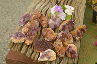 Natural Dark "Amethystos" Amethyst Clusters  x 35 From Kwaggafontein, South Africa - TopRock