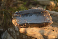 Polished  Large Morion Smokey Quartz Crystals  x 2 From Zimbabwe