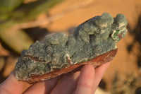 Natural Drusy Coated Ball Malachite On Dolomite Specimens  x 3 From Likasi, Congo