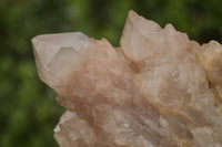 Natural Cascading Smokey Quartz Clusters x 3 From Luena, Congo